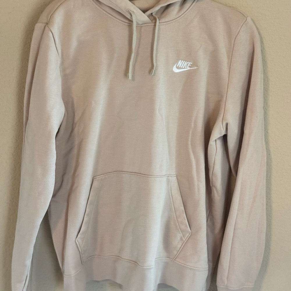 Nike Men's Cream Hoodie